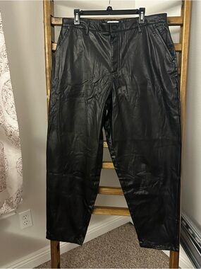 Juicy Couture Black Faux Leather Pants